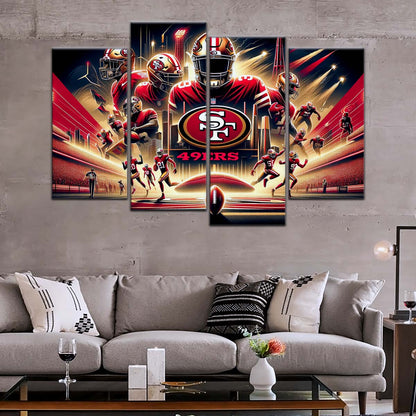 American Football Wall Art - AF5217 - San Francisco 49ers - NFL Super Bowl - American Football Poster - American Football Canvas