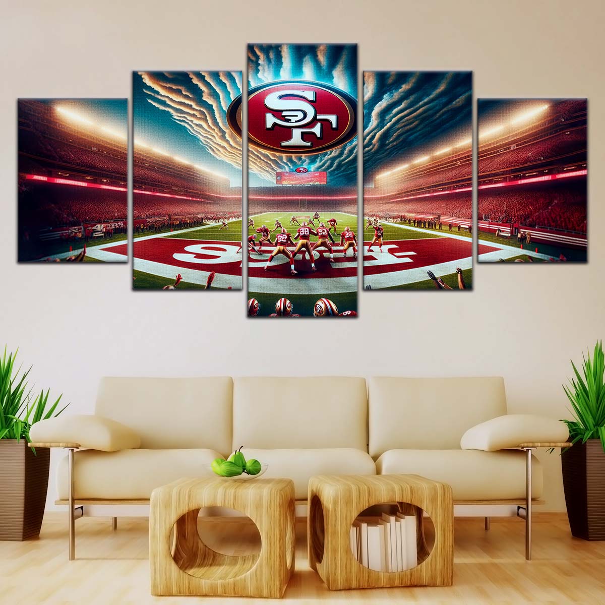 American Football Wall Art - AF5218 - San Francisco 49ers - Stadium NFL Football - American Football Poster - American Football Canvas