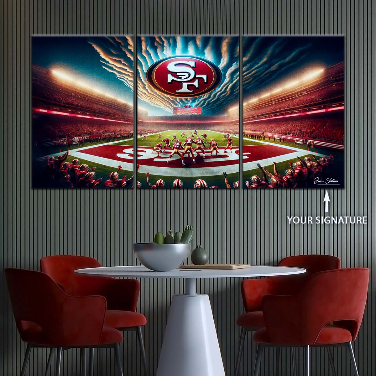American Football Wall Art - AF5218 - San Francisco 49ers - Stadium NFL Football - American Football Poster - American Football Canvas