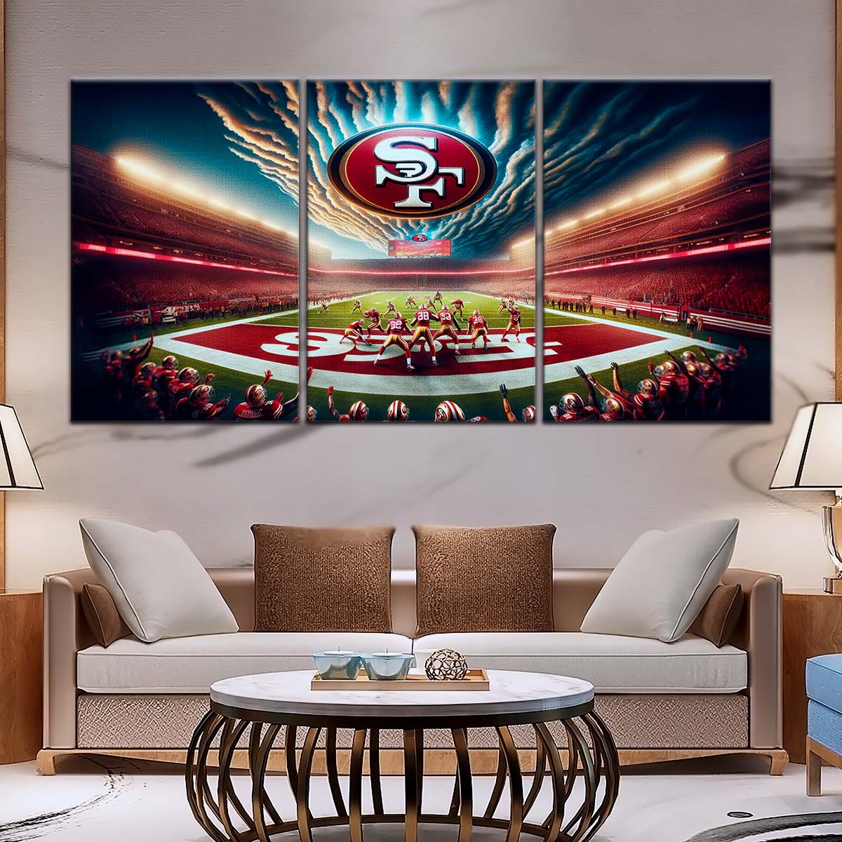 American Football Wall Art - AF5218 - San Francisco 49ers - Stadium NFL Football - American Football Poster - American Football Canvas