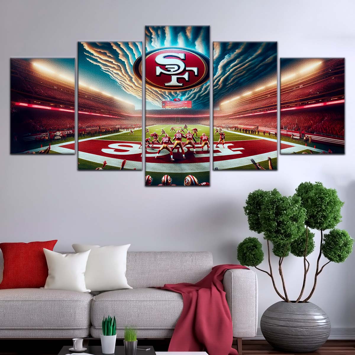 American Football Wall Art - AF5218 - San Francisco 49ers - Stadium NFL Football - American Football Poster - American Football Canvas
