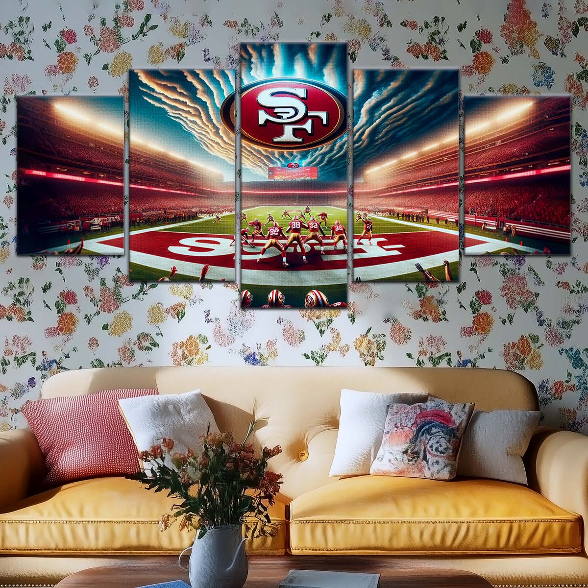 American Football Wall Art - AF5218 - San Francisco 49ers - Stadium NFL Football - American Football Poster - American Football Canvas