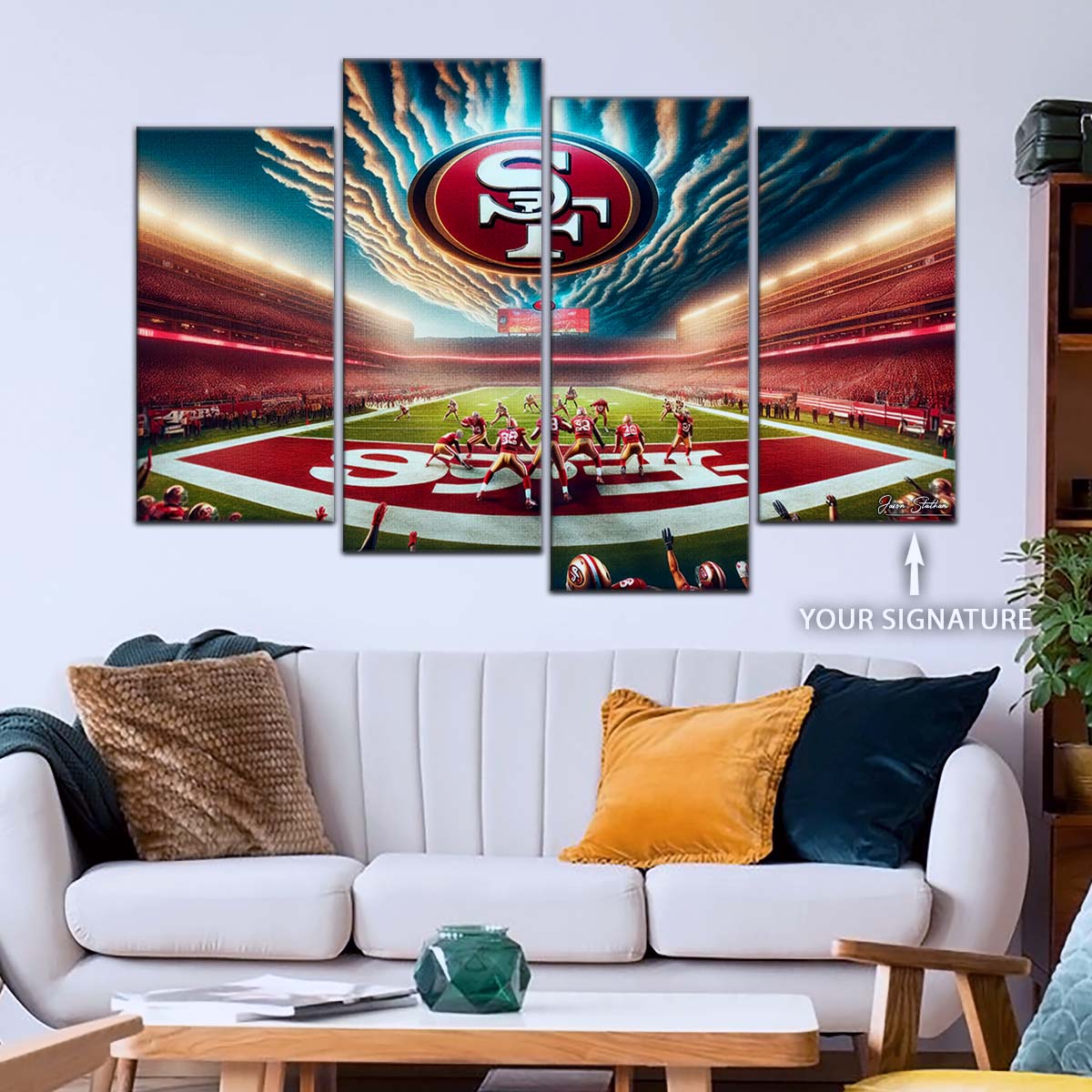 American Football Wall Art - AF5218 - San Francisco 49ers - Stadium NFL Football - American Football Poster - American Football Canvas