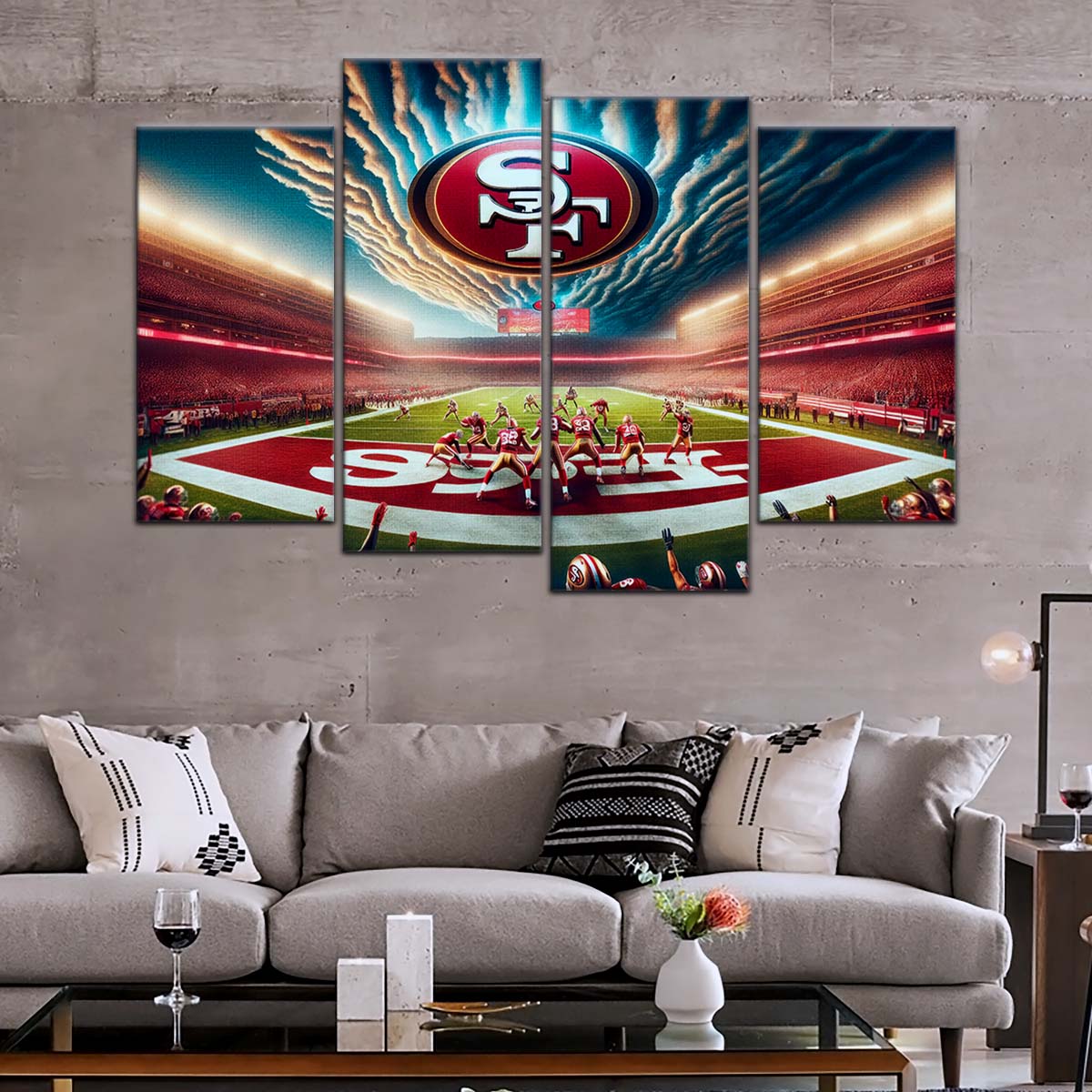 American Football Wall Art - AF5218 - San Francisco 49ers - Stadium NFL Football - American Football Poster - American Football Canvas