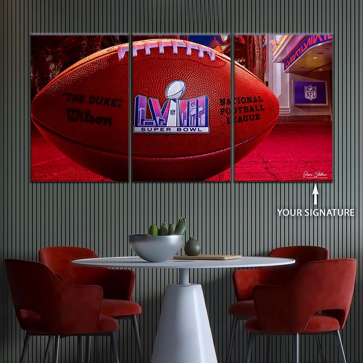 American Football Wall Art - AF5221 - Super Bowl Excitement - NFL Football - American Football Poster - American Football Canvas