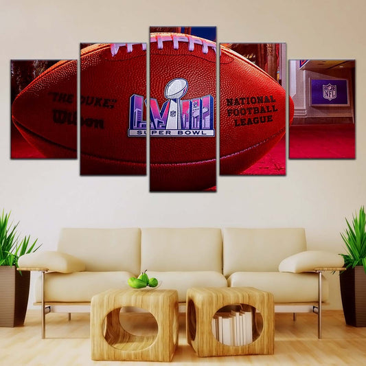 American Football Wall Art - AF5221 - Super Bowl Excitement - NFL Football - American Football Poster - American Football Canvas