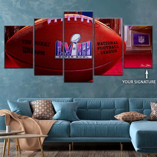 American Football Canvas Wall Art - AF5221 - Super Bowl Excitement