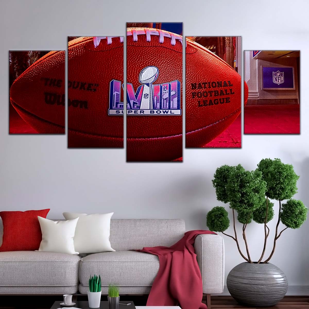 American Football Wall Art - AF5221 - Super Bowl Excitement - NFL Football - American Football Poster - American Football Canvas