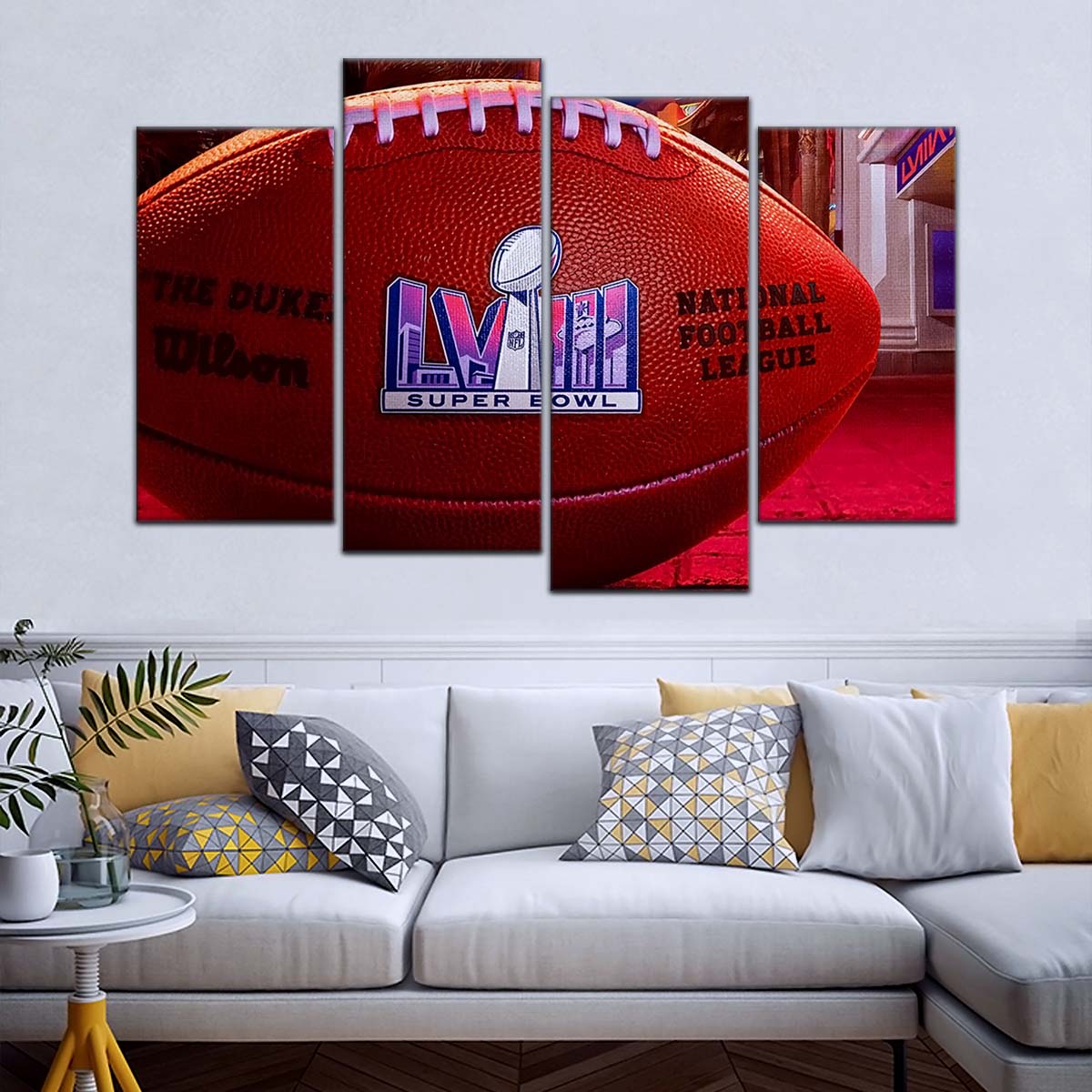 American Football Wall Art - AF5221 - Super Bowl Excitement - NFL Football - American Football Poster - American Football Canvas