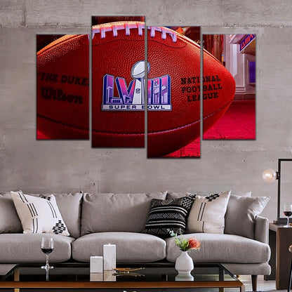 American Football Wall Art - AF5221 - Super Bowl Excitement - NFL Football - American Football Poster - American Football Canvas