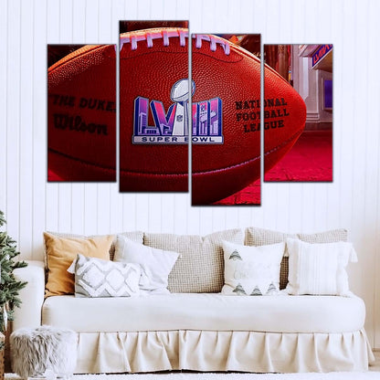 American Football Wall Art - AF5221 - Super Bowl Excitement - NFL Football - American Football Poster - American Football Canvas