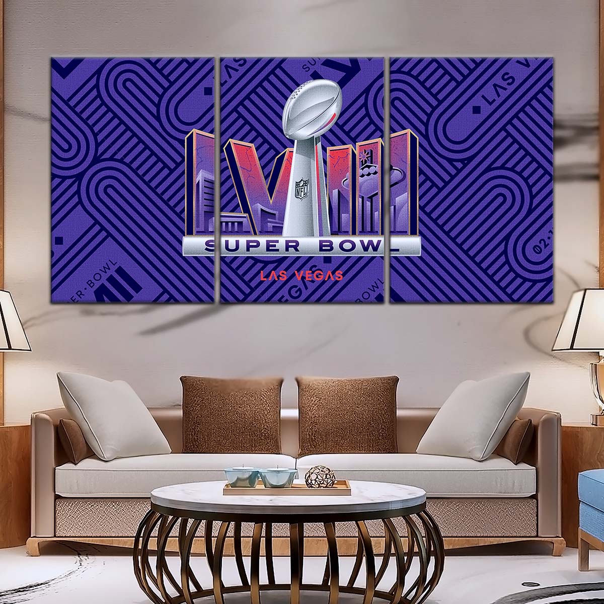 American Football Wall Art - AF5223 - Super Bowl LVII - NFL Football Championship - American Football Poster - American Football Canvas