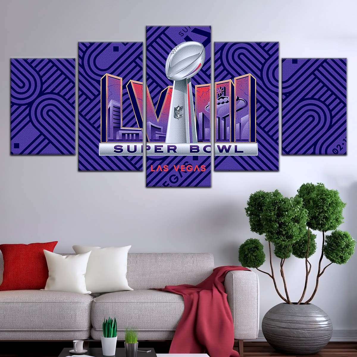 American Football Wall Art - AF5223 - Super Bowl LVII - NFL Football Championship - American Football Poster - American Football Canvas