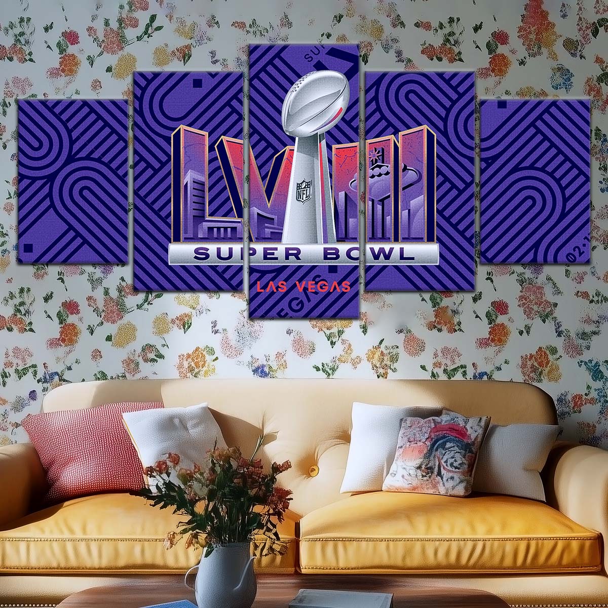 American Football Wall Art - AF5223 - Super Bowl LVII - NFL Football Championship - American Football Poster - American Football Canvas