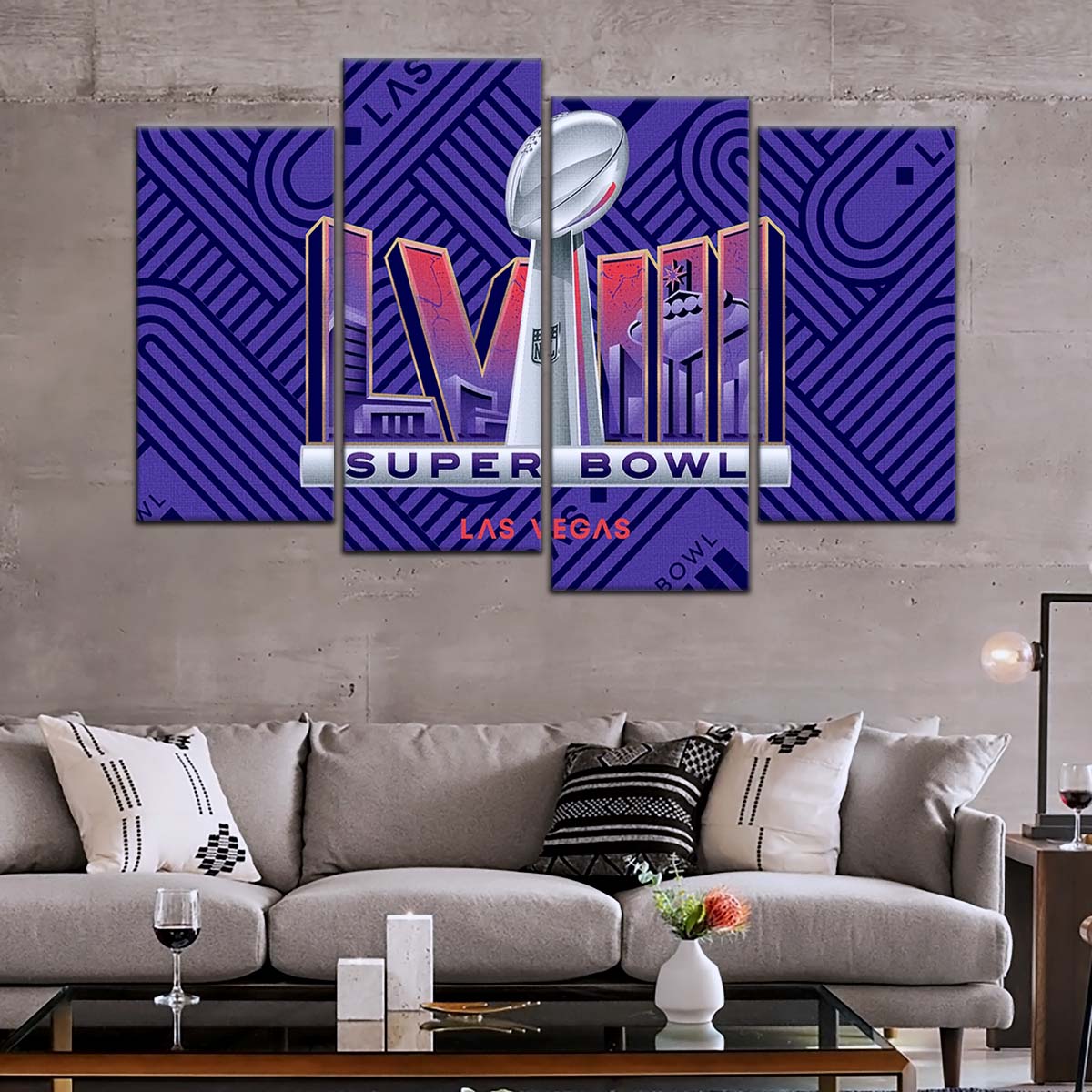 American Football Wall Art - AF5223 - Super Bowl LVII - NFL Football Championship - American Football Poster - American Football Canvas