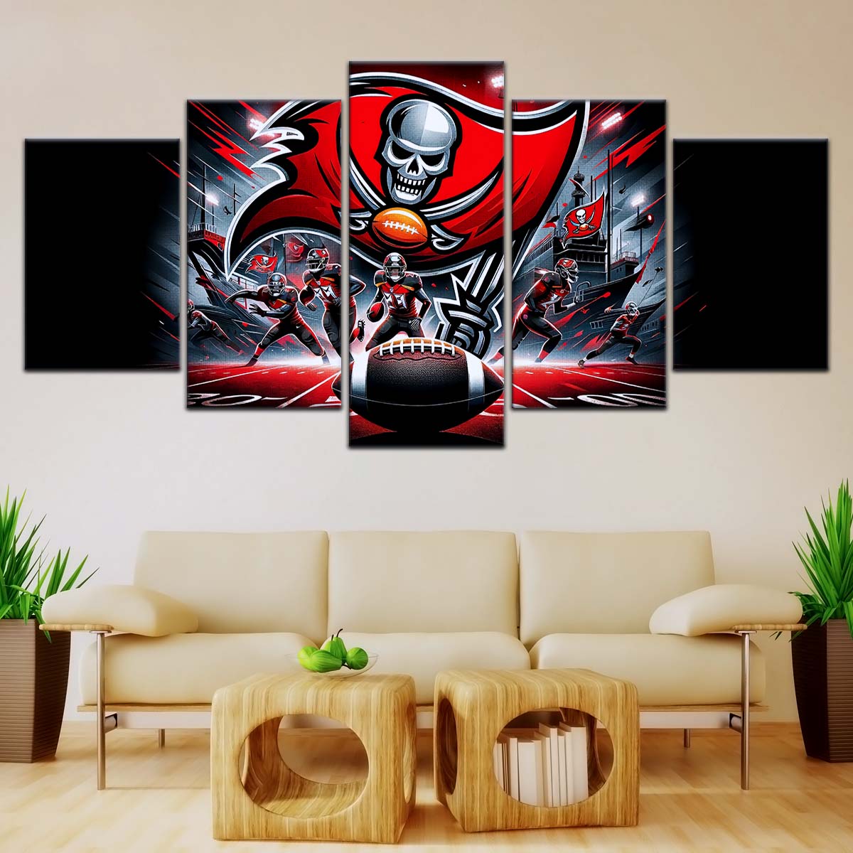 American Football Wall Art - AF5224 - Tampa Bay Buccaneers - NFL Football Super Bowl Team - American Football Poster - American Football Canvas