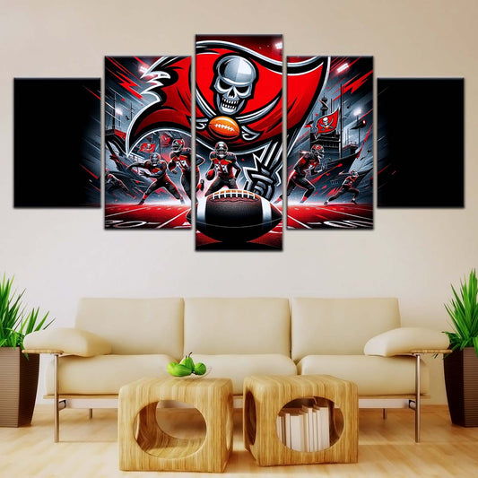 American Football Wall Art - AF5224 - Tampa Bay Buccaneers - NFL Football Super Bowl Team - American Football Poster - American Football Canvas