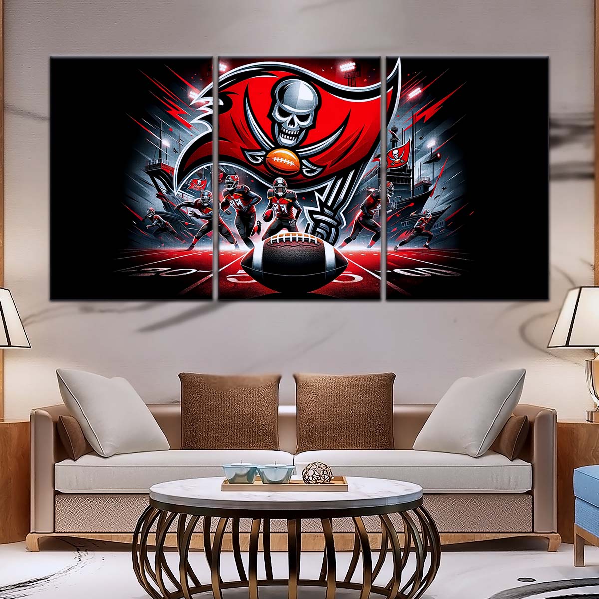American Football Wall Art - AF5224 - Tampa Bay Buccaneers - NFL Football Super Bowl Team - American Football Poster - American Football Canvas