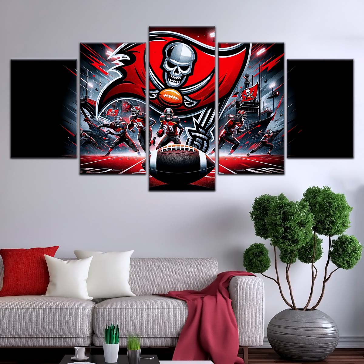 American Football Wall Art - AF5224 - Tampa Bay Buccaneers - NFL Football Super Bowl Team - American Football Poster - American Football Canvas