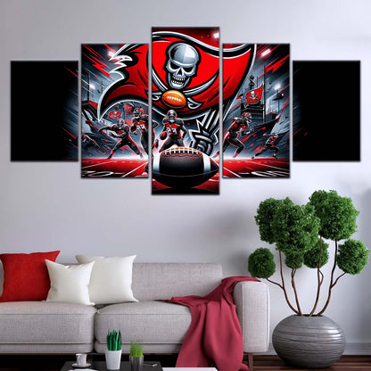 American Football Wall Art - AF5224 - Tampa Bay Buccaneers - NFL Football Super Bowl Team - American Football Poster - American Football Canvas