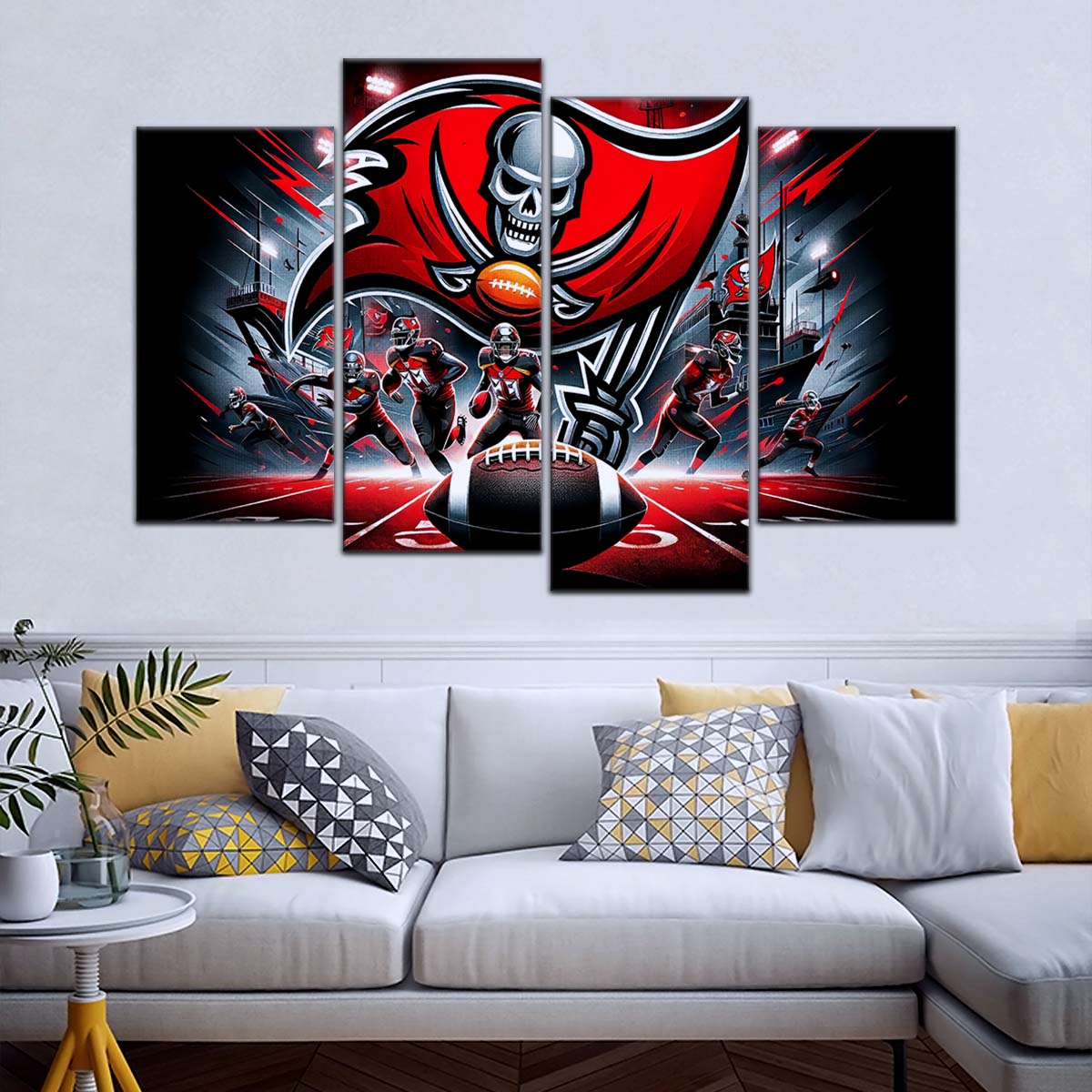 American Football Wall Art - AF5224 - Tampa Bay Buccaneers - NFL Football Super Bowl Team - American Football Poster - American Football Canvas