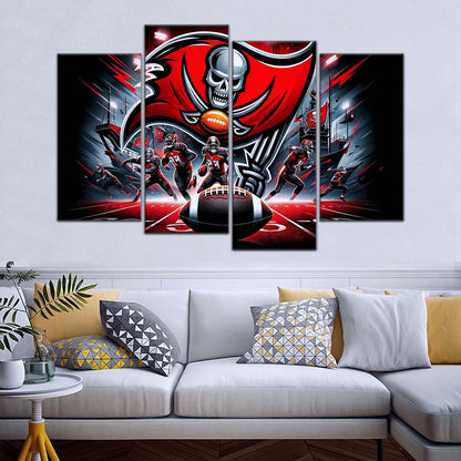 American Football Wall Art - AF5224 - Tampa Bay Buccaneers - NFL Football Super Bowl Team - American Football Poster - American Football Canvas