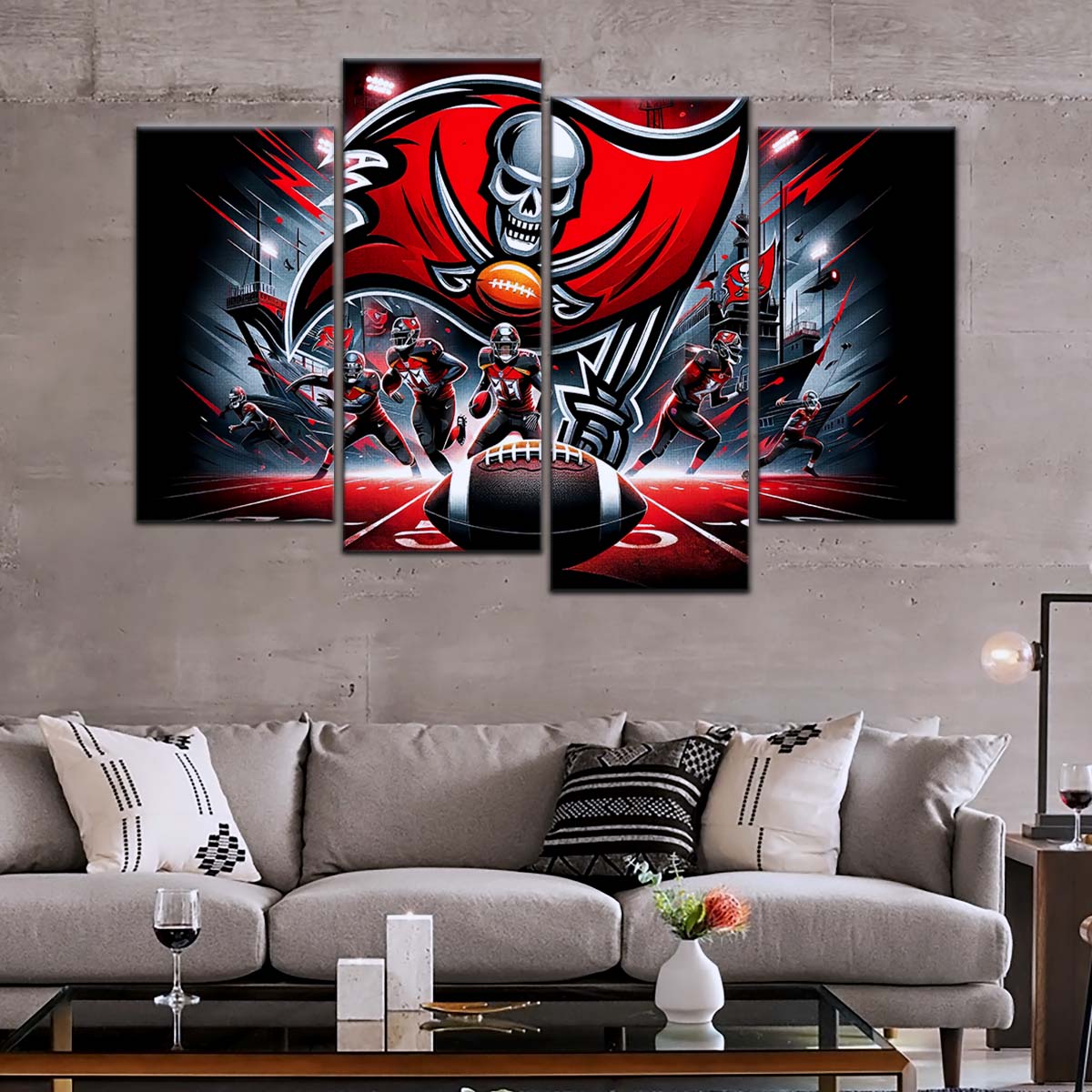 American Football Wall Art - AF5224 - Tampa Bay Buccaneers - NFL Football Super Bowl Team - American Football Poster - American Football Canvas