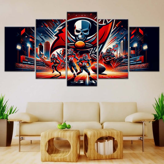 American Football Wall Art - AF5225 - Tampa Bay Buccaneers - Super Bowl Spirit - NFL Football Team - American Football Poster - American Football Canvas