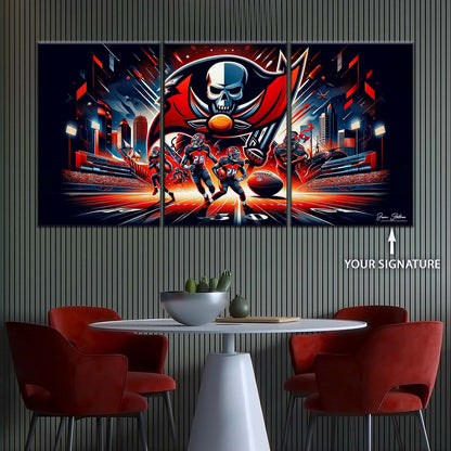 American Football Wall Art - AF5225 - Tampa Bay Buccaneers - Super Bowl Spirit - NFL Football Team - American Football Poster - American Football Canvas