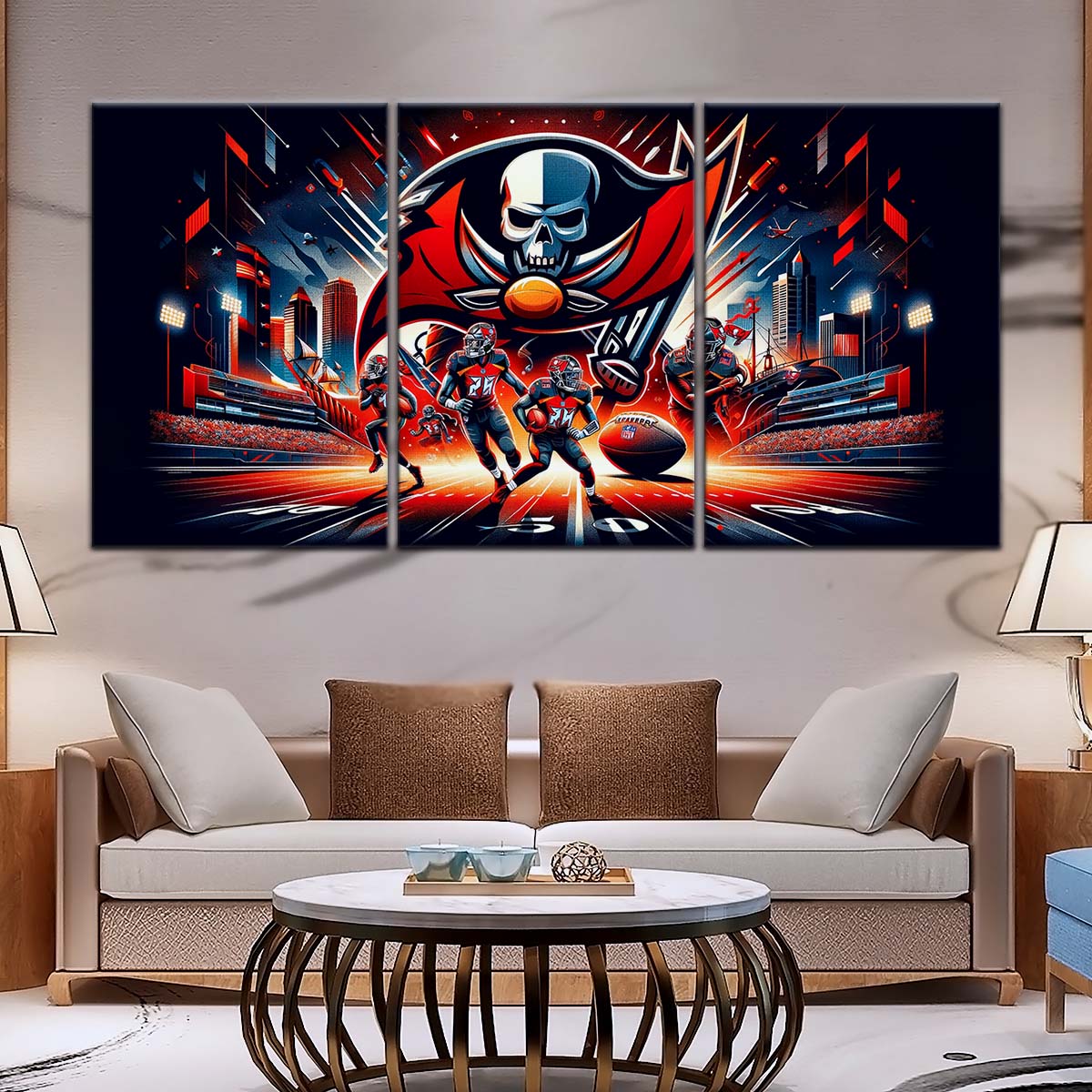 American Football Wall Art - AF5225 - Tampa Bay Buccaneers - Super Bowl Spirit - NFL Football Team - American Football Poster - American Football Canvas