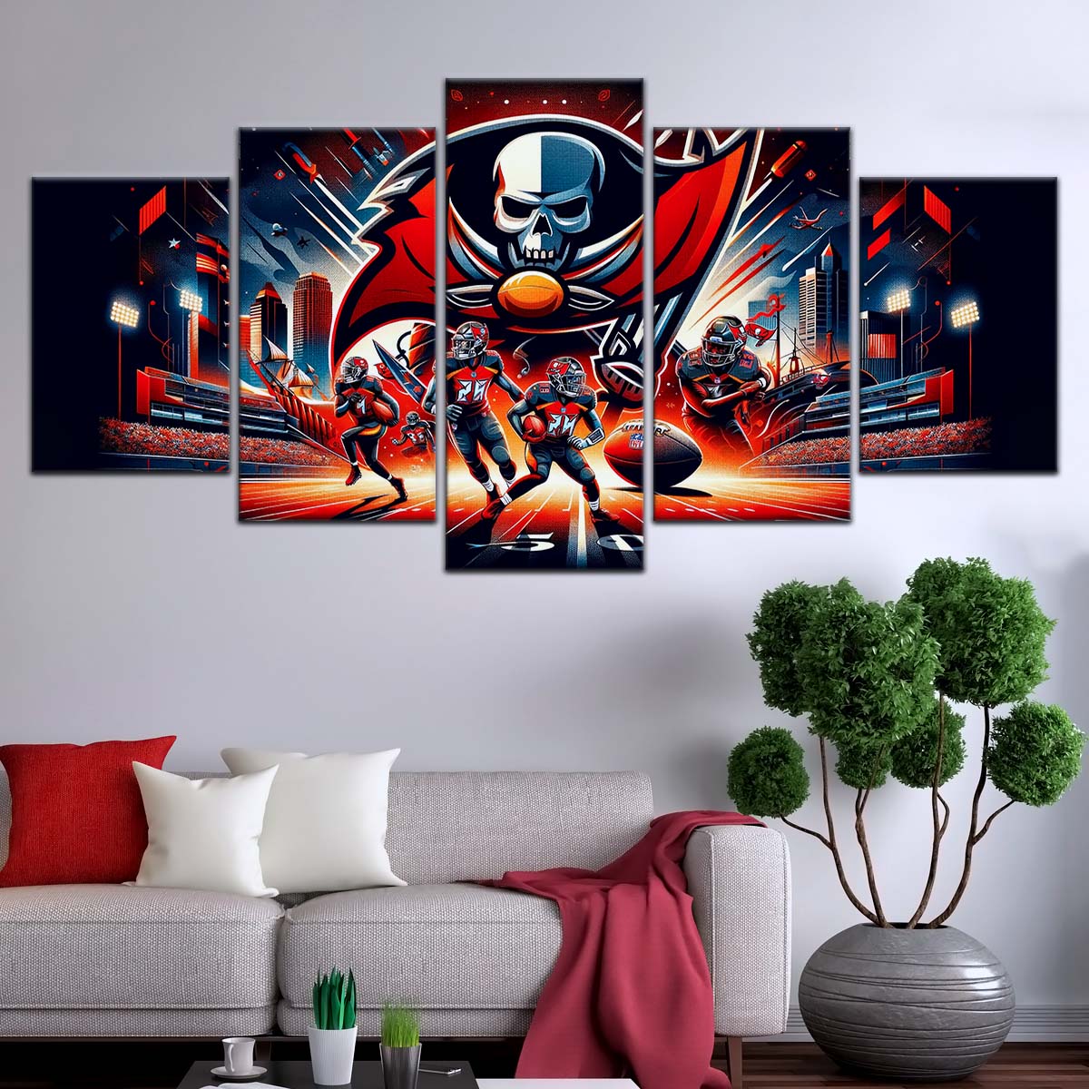 American Football Wall Art - AF5225 - Tampa Bay Buccaneers - Super Bowl Spirit - NFL Football Team - American Football Poster - American Football Canvas