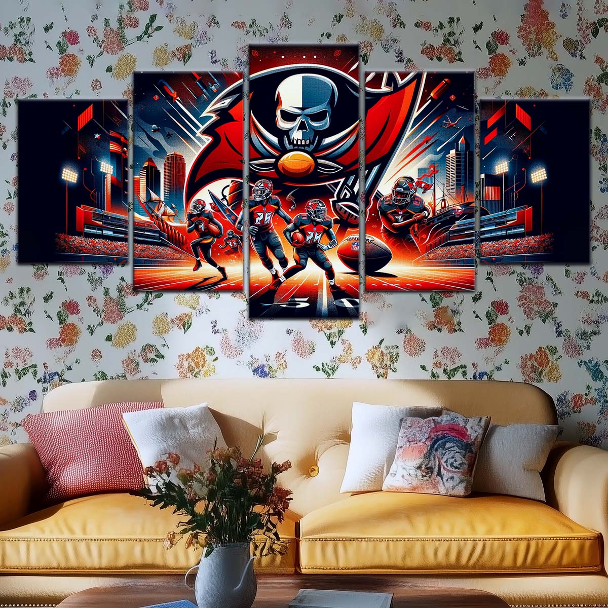 American Football Wall Art - AF5225 - Tampa Bay Buccaneers - Super Bowl Spirit - NFL Football Team - American Football Poster - American Football Canvas