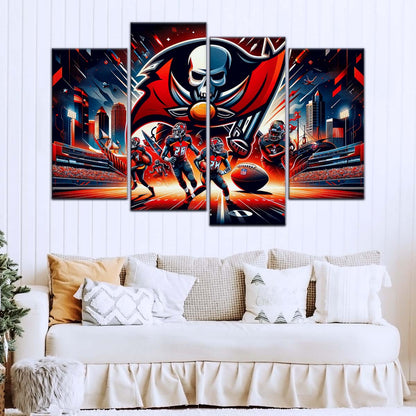 American Football Wall Art - AF5225 - Tampa Bay Buccaneers - Super Bowl Spirit - NFL Football Team - American Football Poster - American Football Canvas