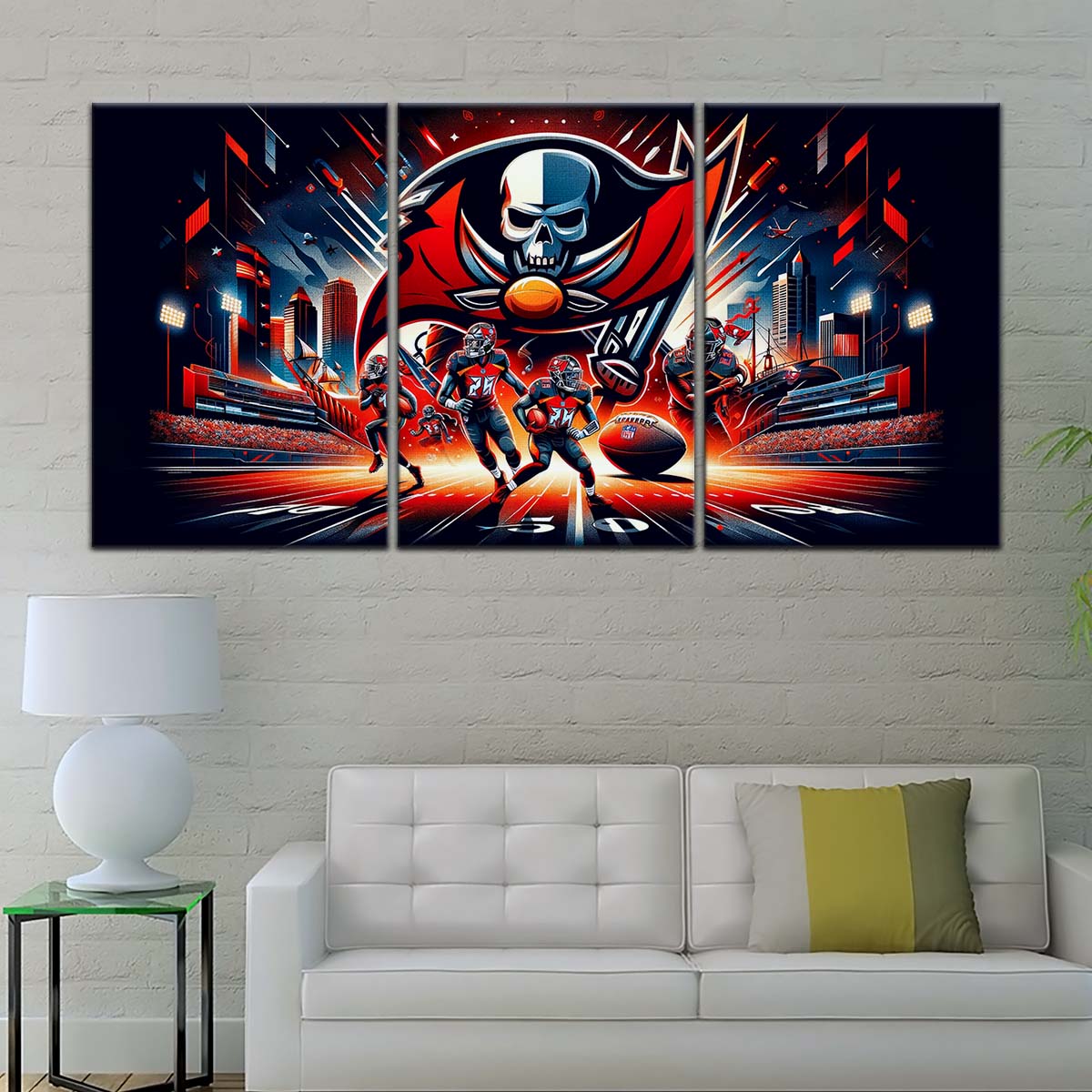 American Football Wall Art - AF5225 - Tampa Bay Buccaneers - Super Bowl Spirit - NFL Football Team - American Football Poster - American Football Canvas