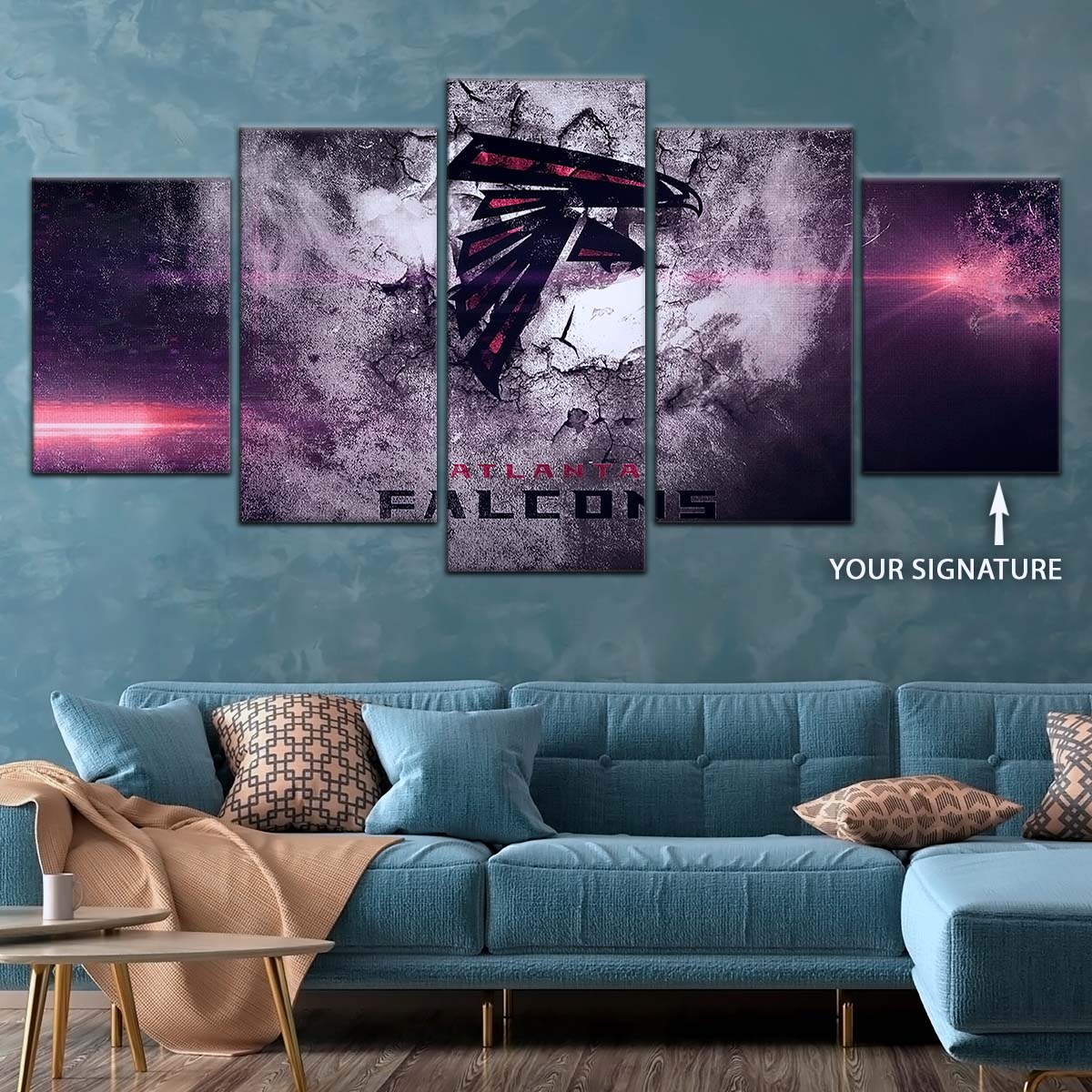 American Football Wall Art - AF5230 - Atlanta Falcons - NFL Football Team - American Football Poster - American Football Canvas