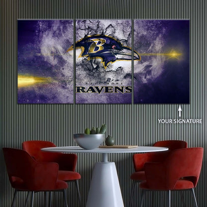 American Football Wall Art - AF5231 - Baltimore Ravens - NFL Football Team - American Football Poster - American Football Canvas