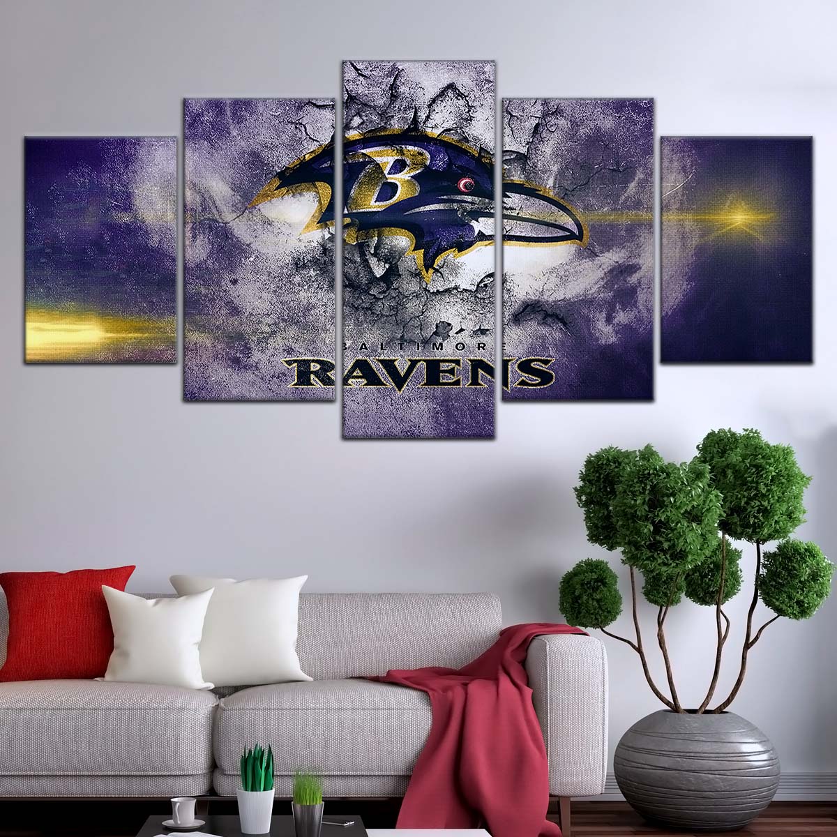 American Football Wall Art - AF5231 - Baltimore Ravens - NFL Football Team - American Football Poster - American Football Canvas