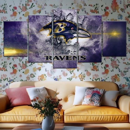 American Football Wall Art - AF5231 - Baltimore Ravens - NFL Football Team - American Football Poster - American Football Canvas