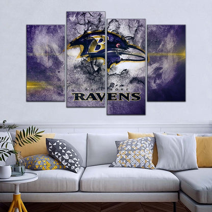 American Football Wall Art - AF5231 - Baltimore Ravens - NFL Football Team - American Football Poster - American Football Canvas