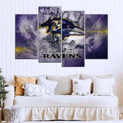 American Football Wall Art - AF5231 - Baltimore Ravens - NFL Football Team - American Football Poster - American Football Canvas