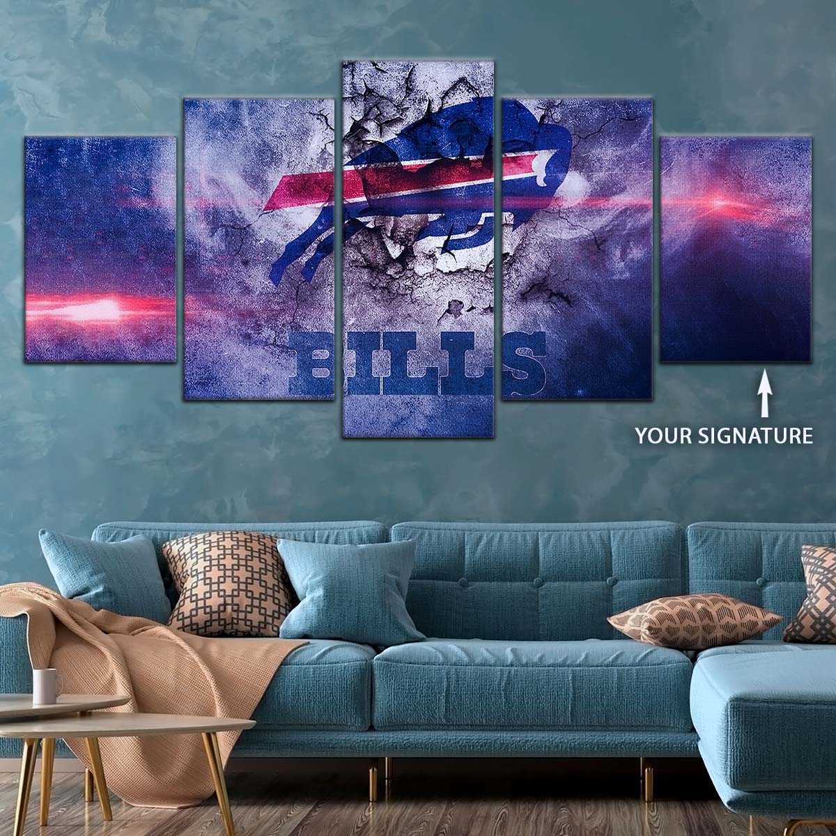 American Football Wall Art - AF5232 - Buffalo Bills - NFL Football Team - American Football Poster - American Football Canvas