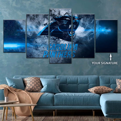 American Football Wall Art - AF5233 - Carolina Panthers - NFL Football Team - American Football Poster - American Football Canvas