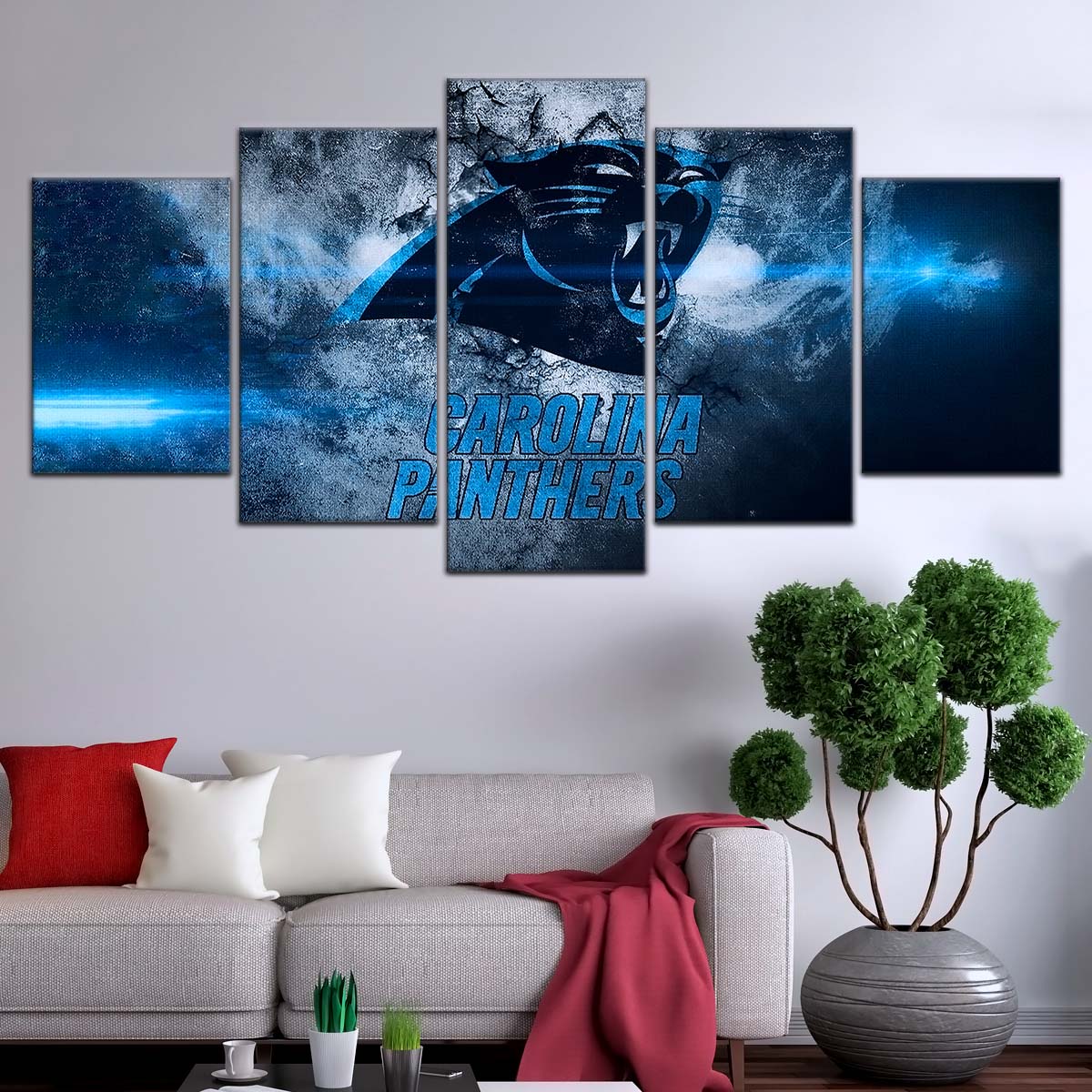 American Football Wall Art - AF5233 - Carolina Panthers - NFL Football Team - American Football Poster - American Football Canvas