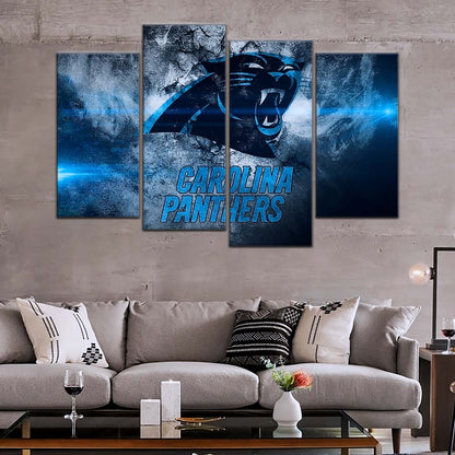 American Football Wall Art - AF5233 - Carolina Panthers - NFL Football Team - American Football Poster - American Football Canvas