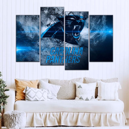 American Football Wall Art - AF5233 - Carolina Panthers - NFL Football Team - American Football Poster - American Football Canvas