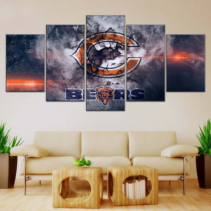 American Football Canvas Wall Art - AF5234 - Chicago Bears - NFL Teams