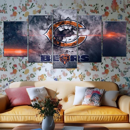 American Football Canvas Wall Art - AF5234 - Chicago Bears - NFL Teams