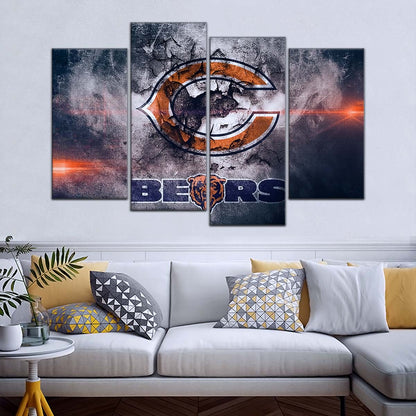American Football Wall Art - AF5234 - Chicago Bears - NFL Football Team - American Football Poster - American Football Canvas