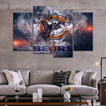 American Football Canvas Wall Art - AF5234 - Chicago Bears - NFL Teams