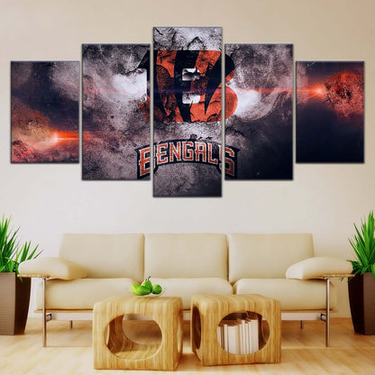 American Football Canvas Wall Art - AF5235 - Cincinnati Bengals - NFL Teams